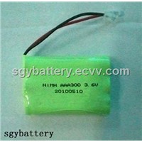 Ni-MH AAA 300mAh 3.6V Battery Pack