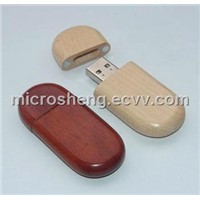 OEM Real Memory Red Wooden USB Flash Pen Drive