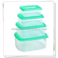 Rectangle commercial plastic food containers with four suit