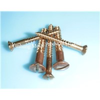 Silicon Bronze Slotted Oval Head Wood Screw from 4g to 16g