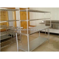 Simple equiped stainless steel flat table