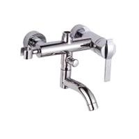 Single handle brass bathroom shower faucet