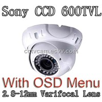 Sony CCD 600TVL 2.8-12mm 36 IR Leds Vandalproof Dome Security Camera S02UW