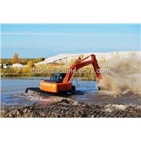 ZD200--16tons Amphibious Excavator Pontoon Sale in Russia