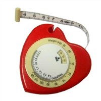 heart-shaped bmi tape measure,body measurement tools,promotional gift
