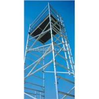 mobile aluminium scaffold ladder-double master