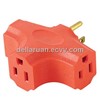 3 outlet adapter socket UL certificate plug/power cord