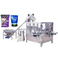 Auto stand up bag powder auger filling sealing machine