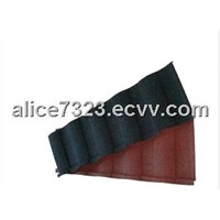Building material stone coated metal roofing tile