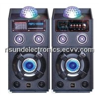 PA active speaker, professional active stage speaker with laser light  F69