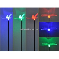 Solar Garden Decoration Light,Multi-Color LED Lamp,Acrylic Dragonfly Design,8 Hours Lighting Time