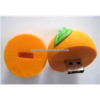 Wholesale Comparable Fruit Orange Shaped 8GB 16GB USB Flash Memory Driver