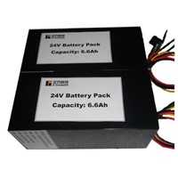 24V 6.6AH lithium battery pack