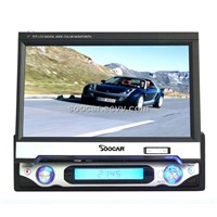 7 inch One Din In-dash Motorized TFT-LCD Monitor/DVD