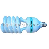 Half spiral fluorescent bulb