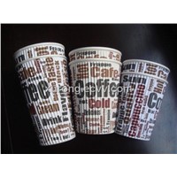 Corrugated coffee paper cup