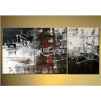 Decorative abstract oil painting on canvas