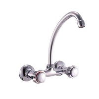 Double Handle Kitchen Mixer Wall-Mounted (Sink Mixer/Sink Tap/Sink Faucet)