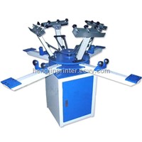 HS-1124 Manual hot sales rotary t-shirt printing machine