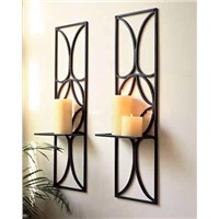 Iron Hanging Wall-Mount Candle Holder (RCD-001)