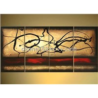 Modern abstract oil painting on canvas farbic