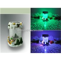 Solar Decoration Light,Multi-Color LED Lamp,Glass+Resin,Christmas Design