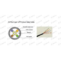 UTP cat5e indoor cable, lan cable ,network cable , ethernet cable, solid bare copper ,24 AWG