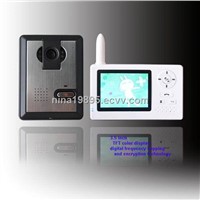 low price 3.5 inch wireless video door phone intercom system