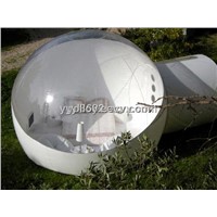 Cheap Inflatable Lawn Tent/Half Transparent Half Clear Camping Tent