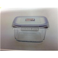 square food container with PP lid EW12306