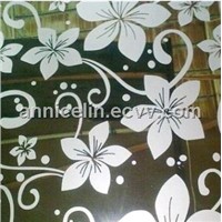 flower pattern etched stainless steel sheet