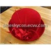 red feather party hat