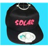 solar cap with fan