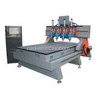 Multi-Function Woodworking Machine with four head