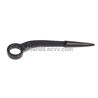 bent construction box wrench,structural ring spanner