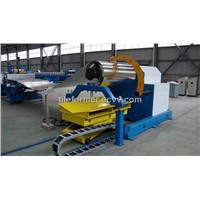 hydraulic decoiler,hydraulic decoiler, uncoiler with coil loading car,single head with coil arm