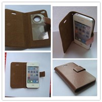 iPhone 4S input type leather case