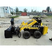 mini loader with snow blower