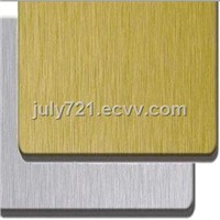 sell brushed curtain building materials aluminum composite panel PVDF PE coated