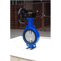 soft seal wafer butterfly valve with hand lever