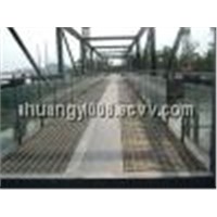 steel grating walkway