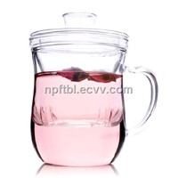 well designed glass cup with handle