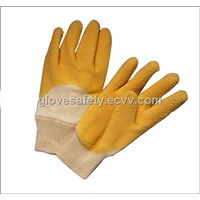 work gloves-latex coated gloves