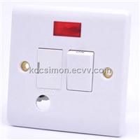 13A DP Switched Fused Spur Unit with Neon &amp;amp; Flex Outlet