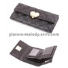 Patent leather CZdiamond lock  lady wallet/purse