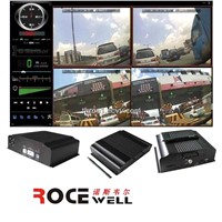 D1 Realtime Car Mobile DVR Vehicle Monitor Track 4CH H. 264 Could Be Added 3G GPS GSM (RC-8004H3C-X)