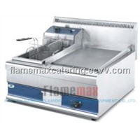11L Electric Griddle With Electric Fryer