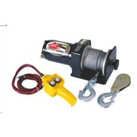 1500 LB 12V Portable ATV Electric Winch with pulley block