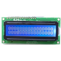 Blue film transflective display character lcd