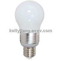 6W LED bulb light with 3000K E27 base
